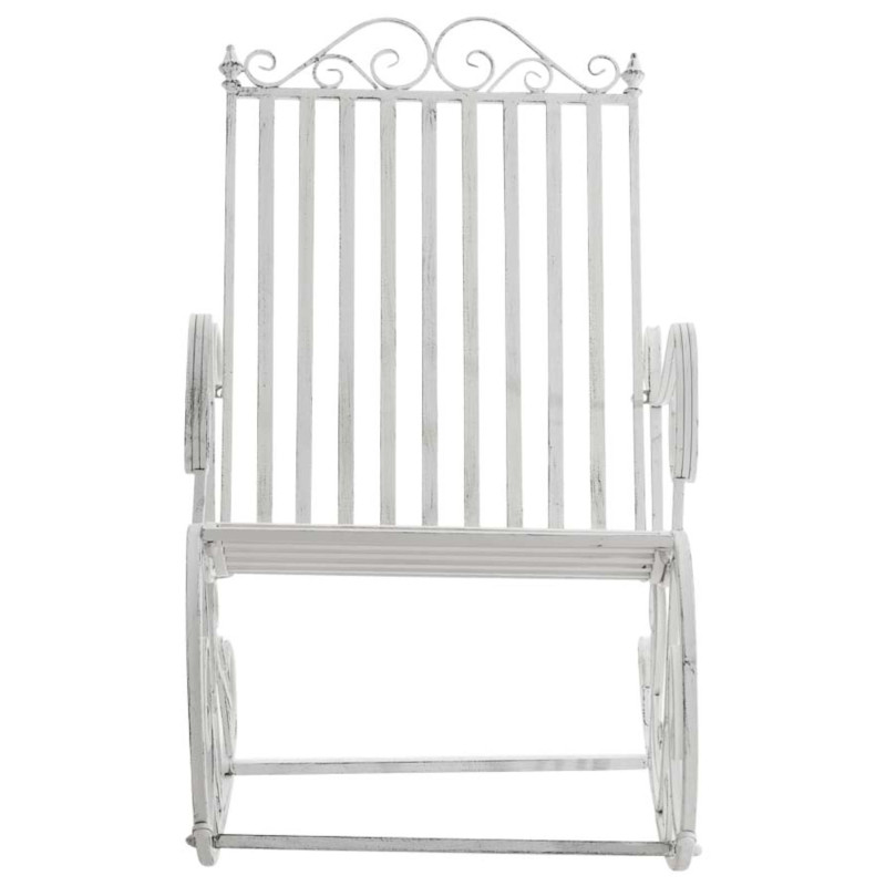 Ensemble de 2 fauteuils à bascule Smilla, blanc antique