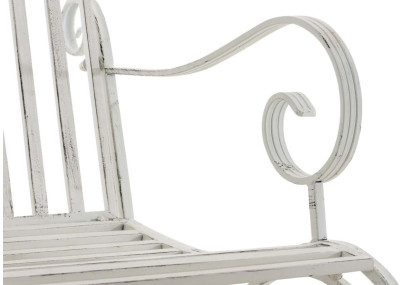 Ensemble de 2 fauteuils à bascule Smilla, blanc antique