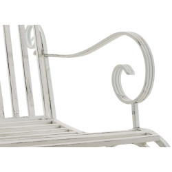 Ensemble de 2 fauteuils à bascule Smilla, blanc antique