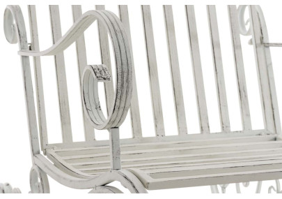 Ensemble de 2 fauteuils à bascule Smilla, blanc antique