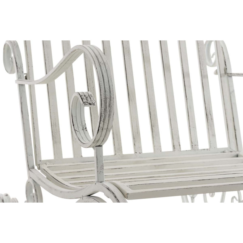 Ensemble de 2 fauteuils ? bascule Smilla, blanc antique