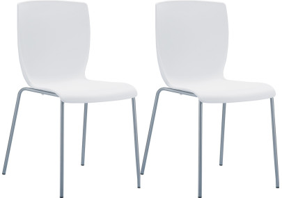 Ensemble de 2 chaises MIO blanches