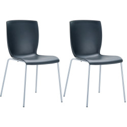 Lot de 2 chaises MIO, noires