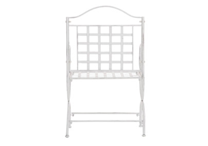 Juego De 4 Sillas Para Terraza Lotta Blanco antiguo