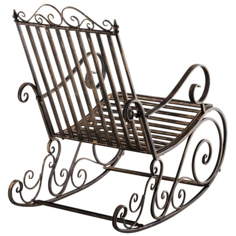Ensemble de 2 fauteuils ? bascule Smilla en bronze