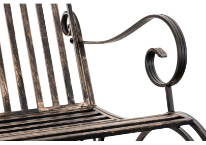 Ensemble de 2 fauteuils à bascule Smilla en bronze