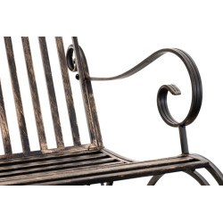 Ensemble de 2 fauteuils ? bascule Smilla en bronze