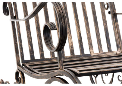 Ensemble de 2 fauteuils à bascule Smilla en bronze