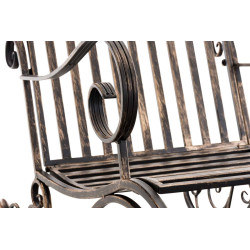 Ensemble de 2 fauteuils à bascule Smilla en bronze