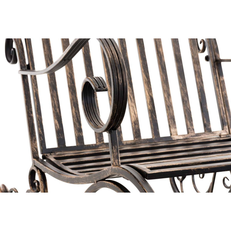 Ensemble de 2 fauteuils à bascule Smilla en bronze