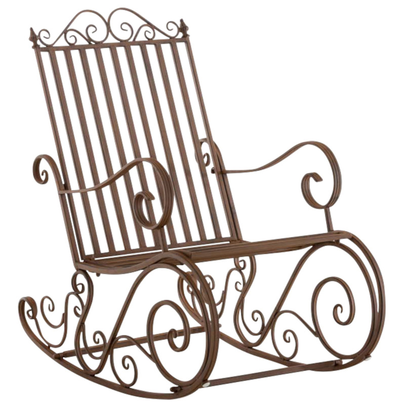 Ensemble de 2 fauteuils à bascule Smilla, marron