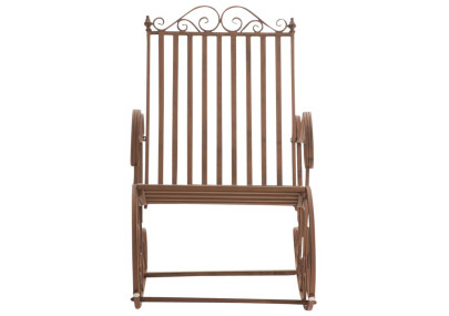 Ensemble de 2 fauteuils ? bascule Smilla, marron