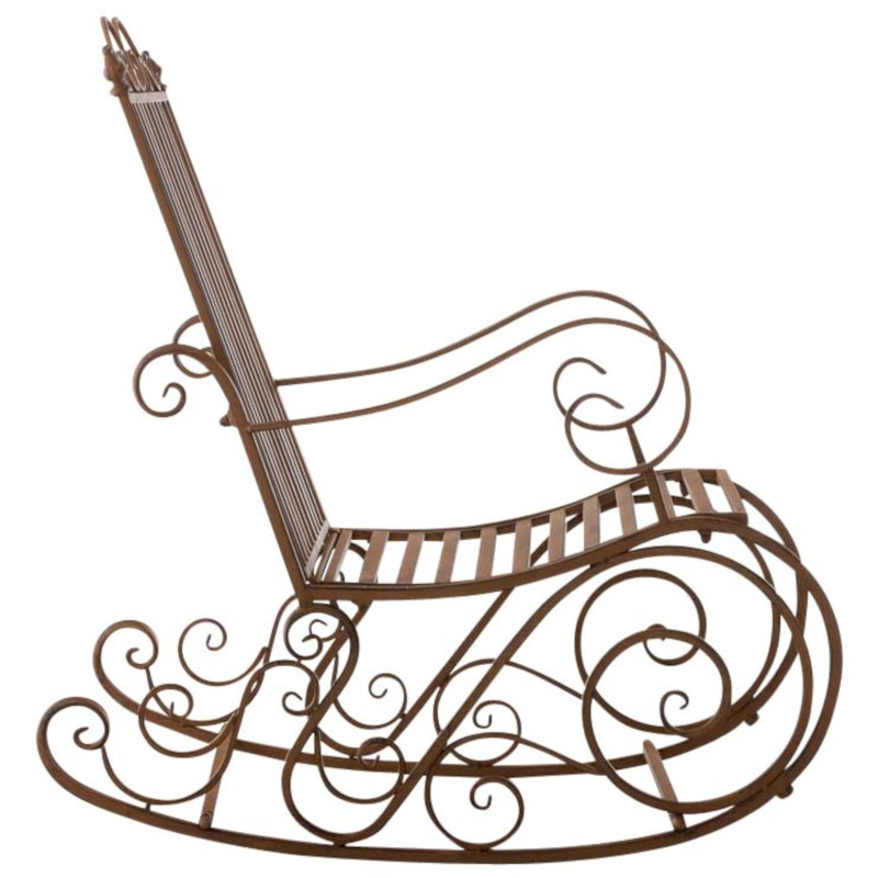 Ensemble de 2 fauteuils à bascule Smilla, marron