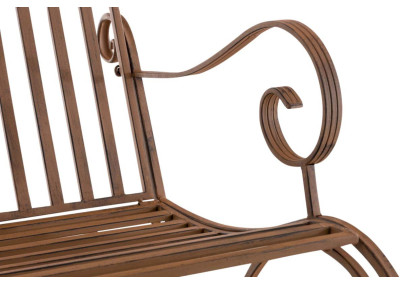 Ensemble de 2 fauteuils ? bascule Smilla, marron