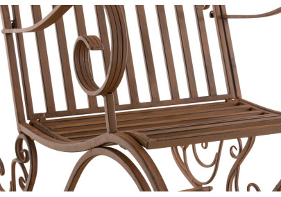 Ensemble de 2 fauteuils à bascule Smilla, marron