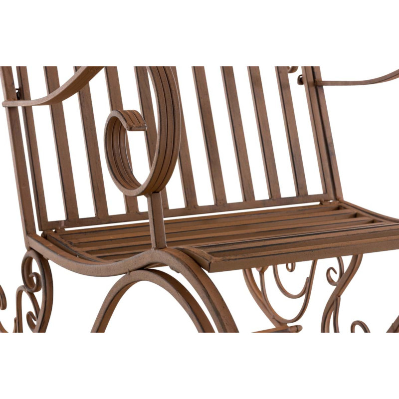 Ensemble de 2 fauteuils ? bascule Smilla, marron