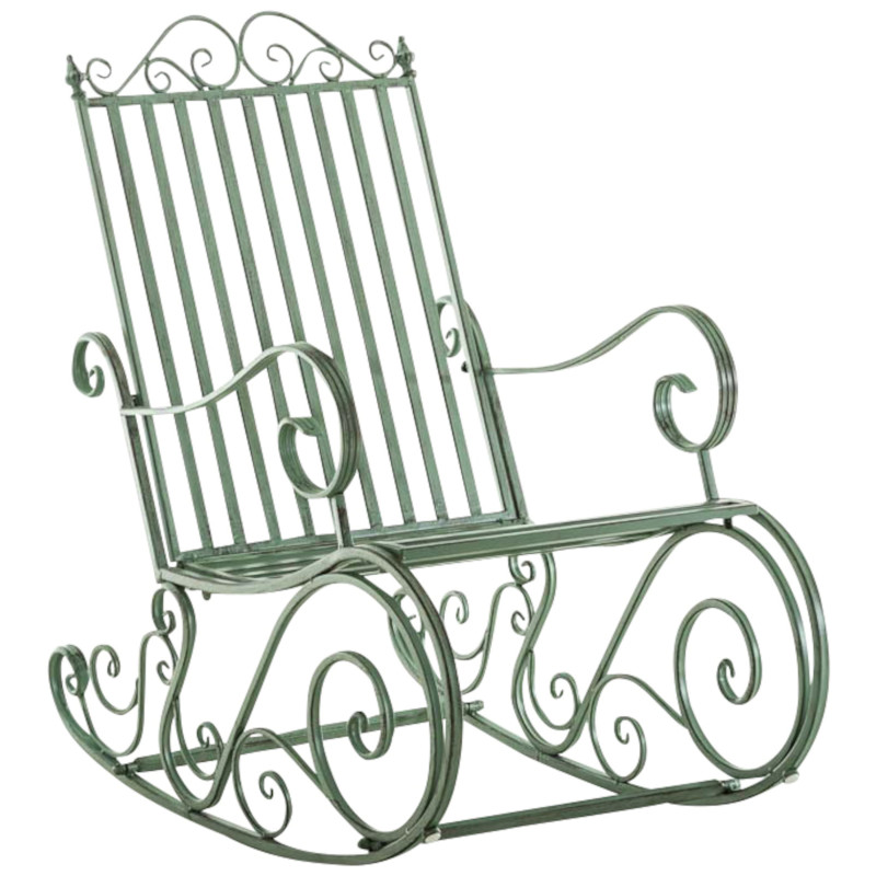 Ensemble de 2 fauteuils à bascule Smilla, vert antique