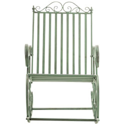 Set de 2 Mecedoras de hierro Smilla Verde antiguo