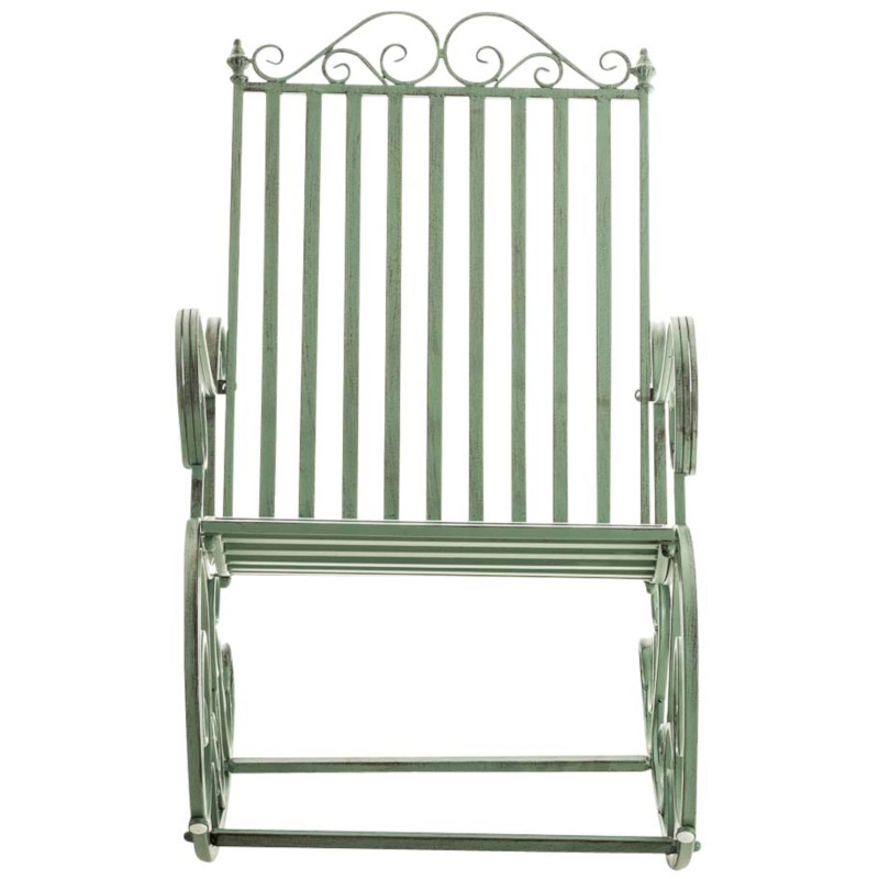 Ensemble de 2 fauteuils ? bascule Smilla, vert antique