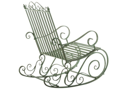 Ensemble de 2 fauteuils à bascule Smilla, vert antique