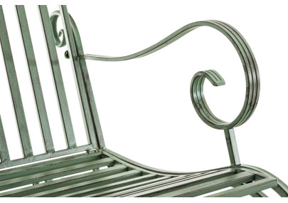 Ensemble de 2 fauteuils ? bascule Smilla, vert antique