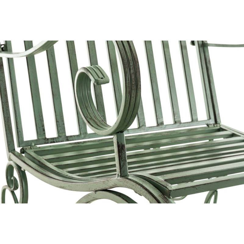 Ensemble de 2 fauteuils ? bascule Smilla, vert antique