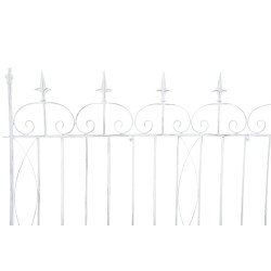 Set di 4 recinzioni da giardino Mangold bianco antico