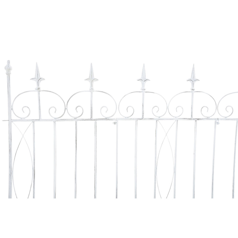 Set di 4 recinzioni da giardino Mangold bianco antico