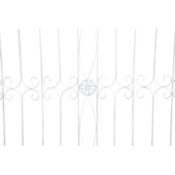 Set di 4 recinzioni da giardino Mangold bianco antico