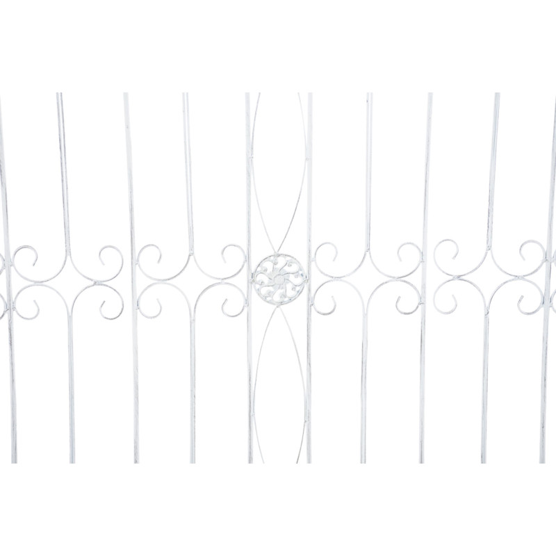 Ensemble de 4 clôtures de jardin, Manchard blanc antique