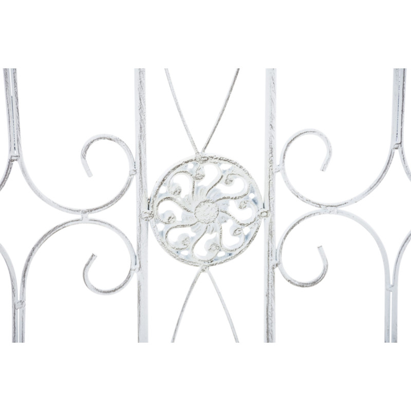 Ensemble de 4 clôtures de jardin, Manchard blanc antique