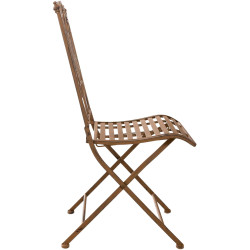 Ensemble de 2 chaises Sibell marron antique