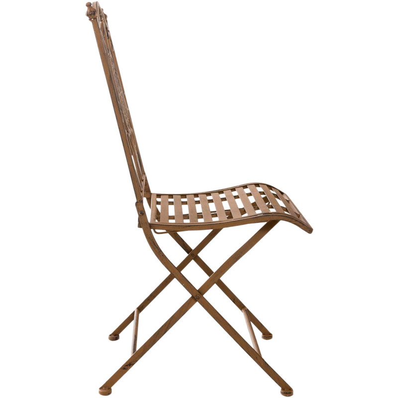 Ensemble de 2 chaises Sibell marron antique