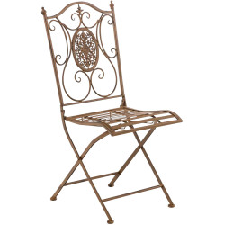 Ensemble de 2 chaises Sibell marron antique