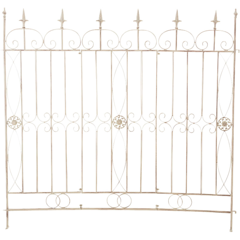 Set di 4 recinzioni da giardino Mangold crema antica