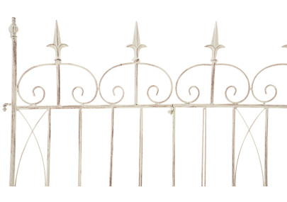 Ensemble de 4 cl?tures de jardin, blettes, cr?me antique