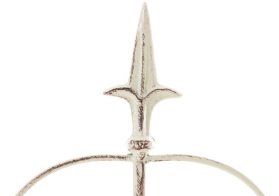 Ensemble de 4 clôtures de jardin, blettes, crème antique