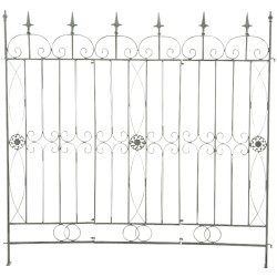 Ensemble de 4 clôtures de jardin, vert antique Manchard