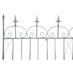 Ensemble de 4 clôtures de jardin, vert antique Manchard