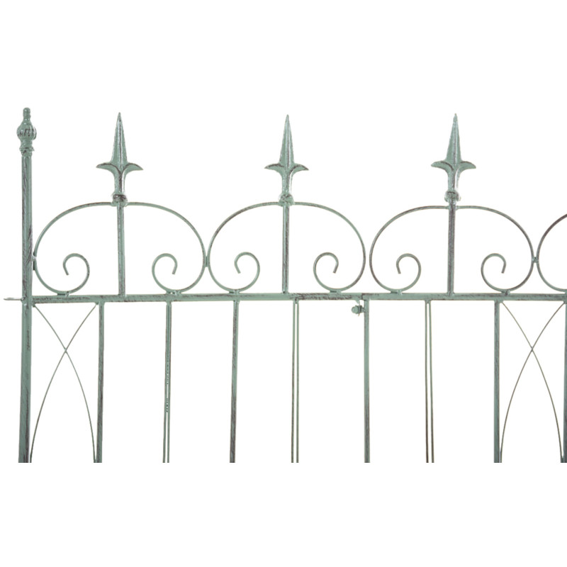 Ensemble de 4 clôtures de jardin, vert antique Manchard