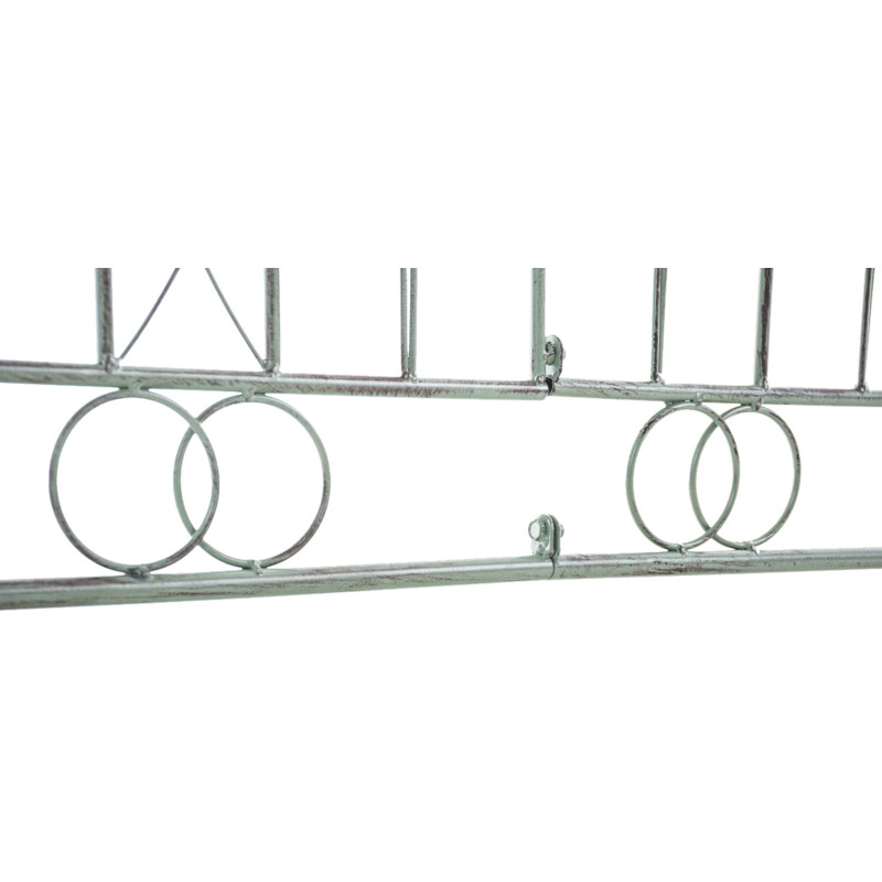 Ensemble de 4 clôtures de jardin, vert antique Manchard