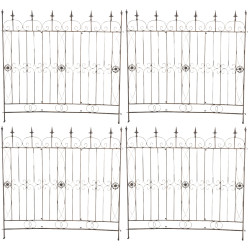 set de 4 Vallas de jardín Mangold Bronce