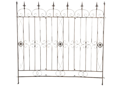 Ensemble de 4 clôtures de jardin, bronze Mangold