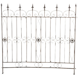Ensemble de 4 cl?tures de jardin, bronze Mangold