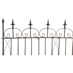 set de 4 Vallas de jardín Mangold Bronce