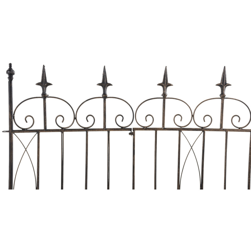 Ensemble de 4 clôtures de jardin, bronze Mangold