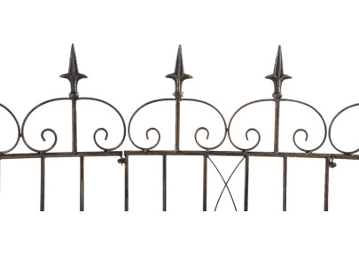 Ensemble de 4 cl?tures de jardin, bronze Mangold