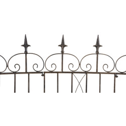 Ensemble de 4 clôtures de jardin, bronze Mangold