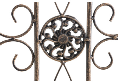 Ensemble de 4 cl?tures de jardin, bronze Mangold