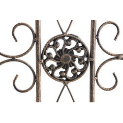 Ensemble de 4 cl?tures de jardin, bronze Mangold